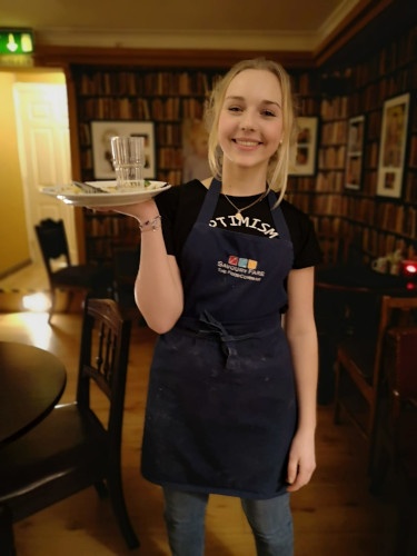 Work experience in a busy restaurant as a waitress